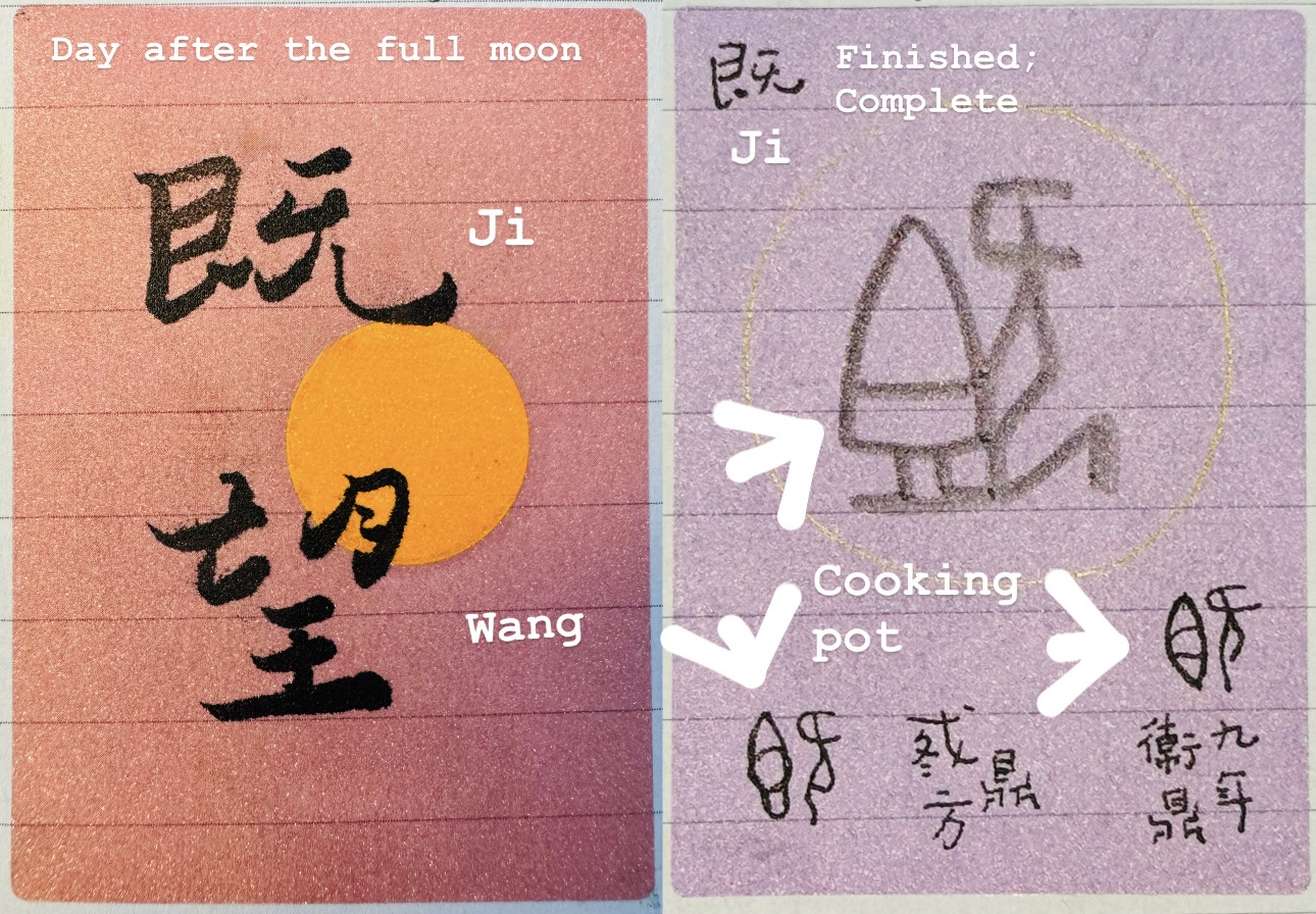 Full moon’s day and the day after 望与既望