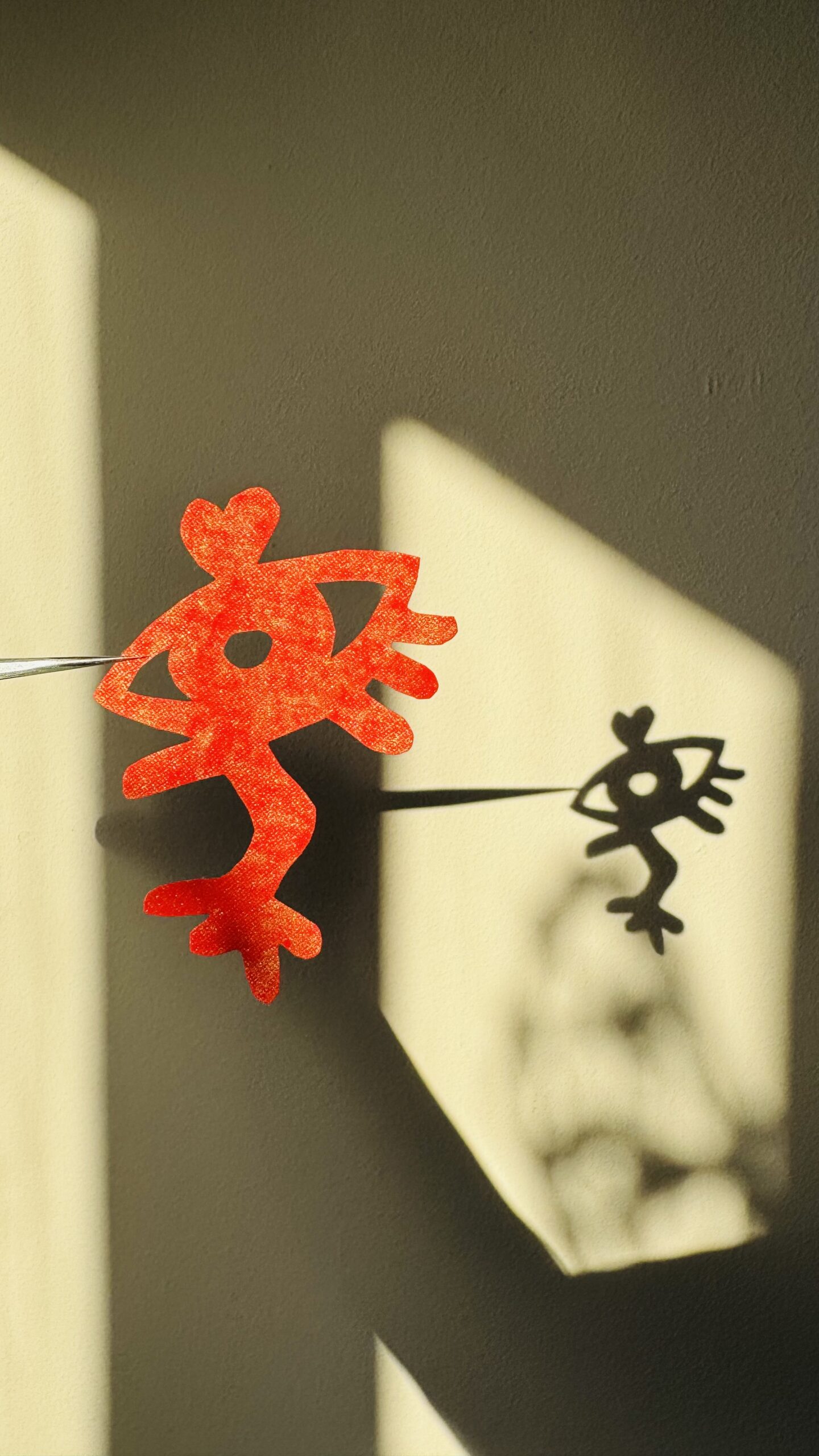 papercutting of oracle bones character for horse